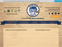 Tablet Screenshot of falloncantaloupefestival.com